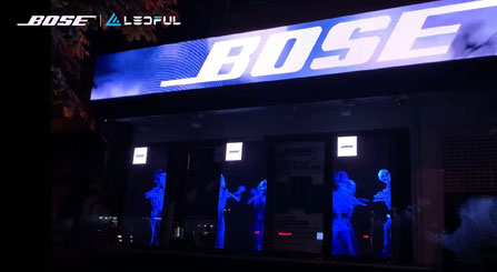 광고를 위한 옥외 LED 디스플레이와 2020 BOSE & LEDFUL 상생 협력