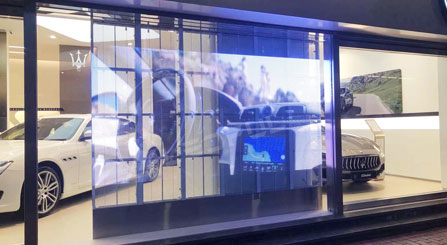 마세라티 상점을 위한 투명한 LED 스크린 TGC