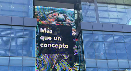 건물 외관 대형 광고 LED 빌보드 멕시코