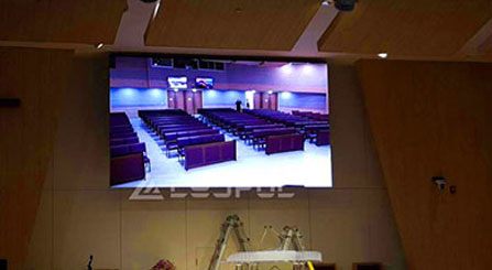 한국 실내 교회 광고 LED 디스플레이