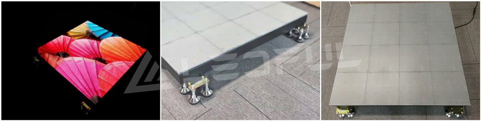 Outdoor Floor Interactive LED display Commercial Pedestrian Street